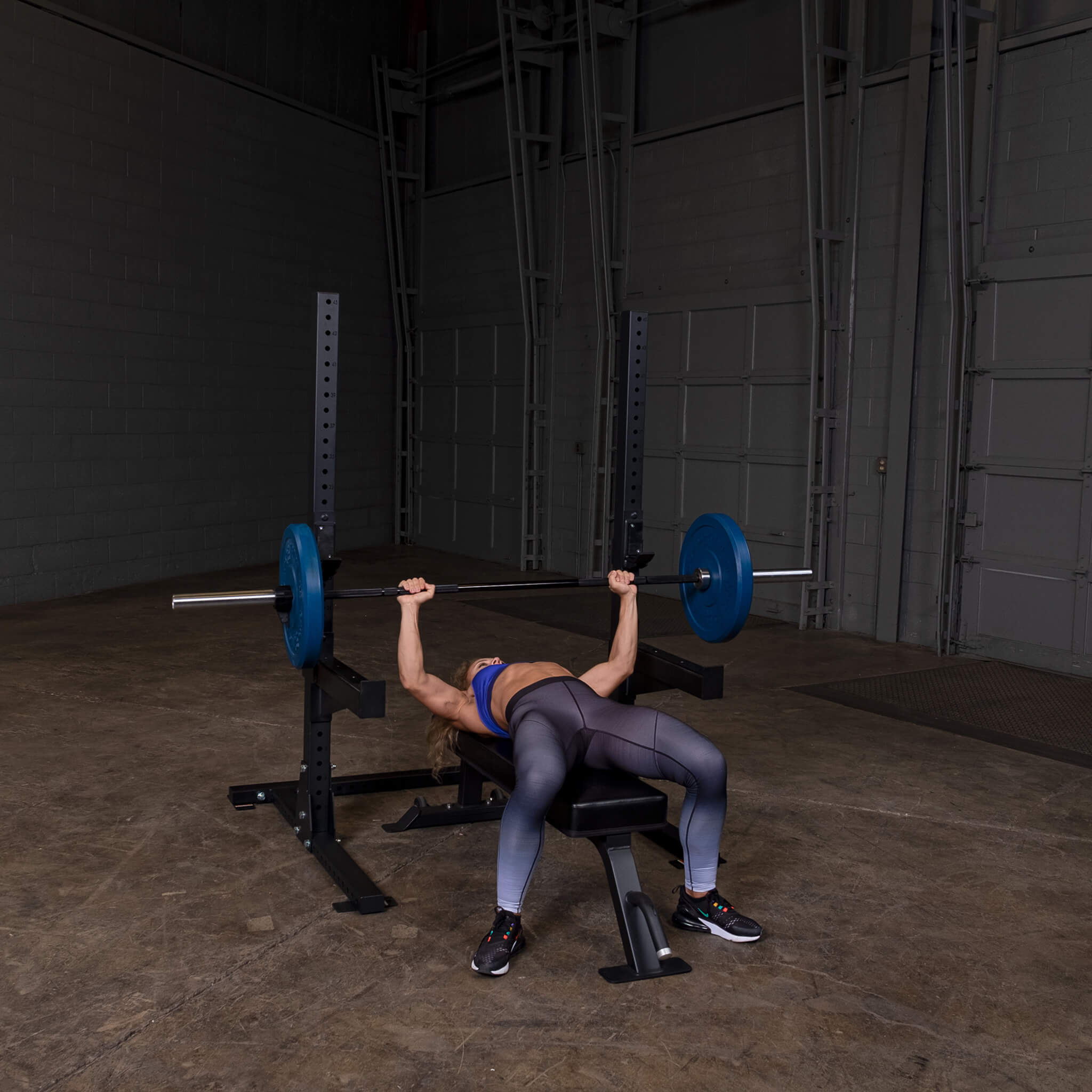 Squat Stand With Bench And Weights Starter Bundle
