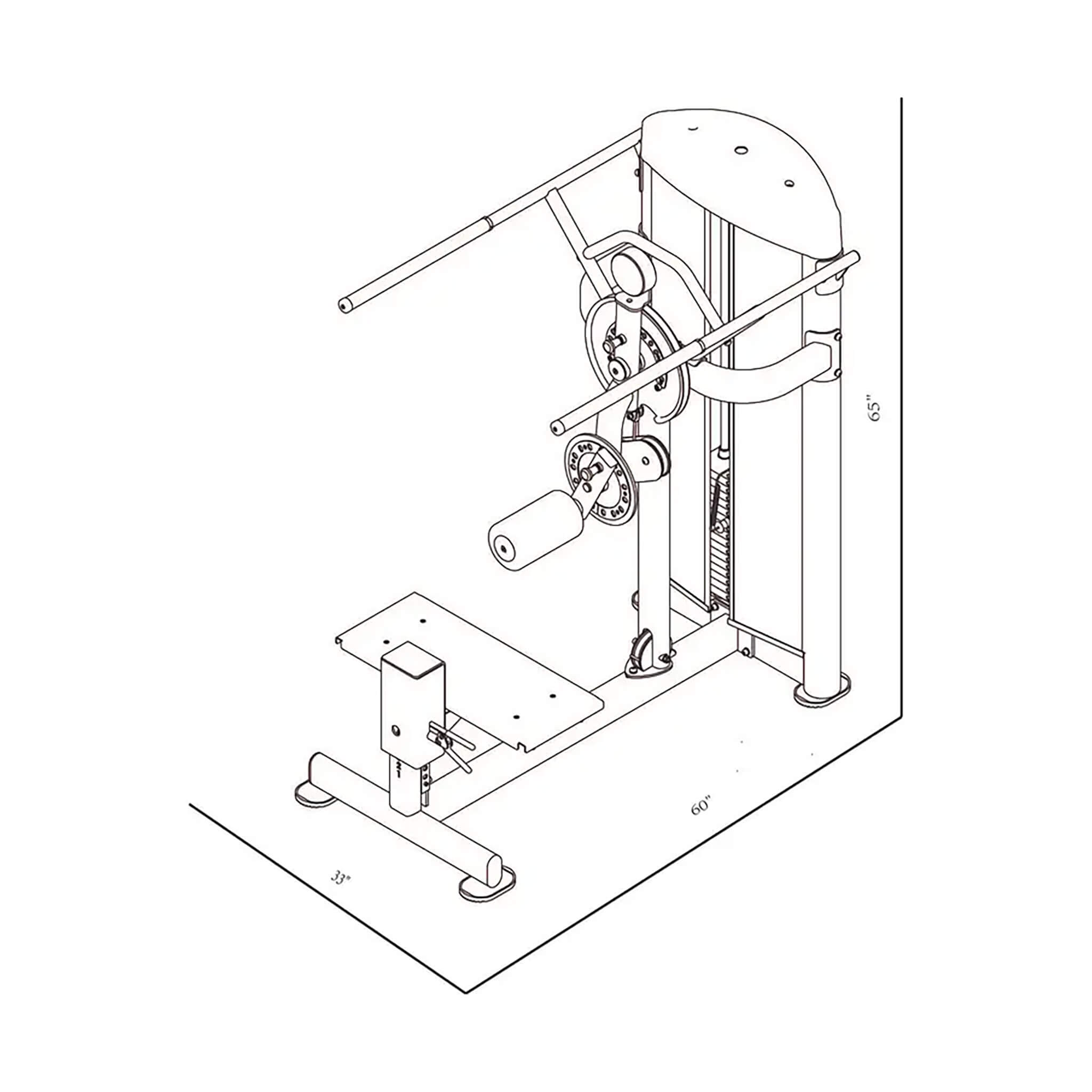 Bodykore Isolation Series Rotary Hip Machine GR635