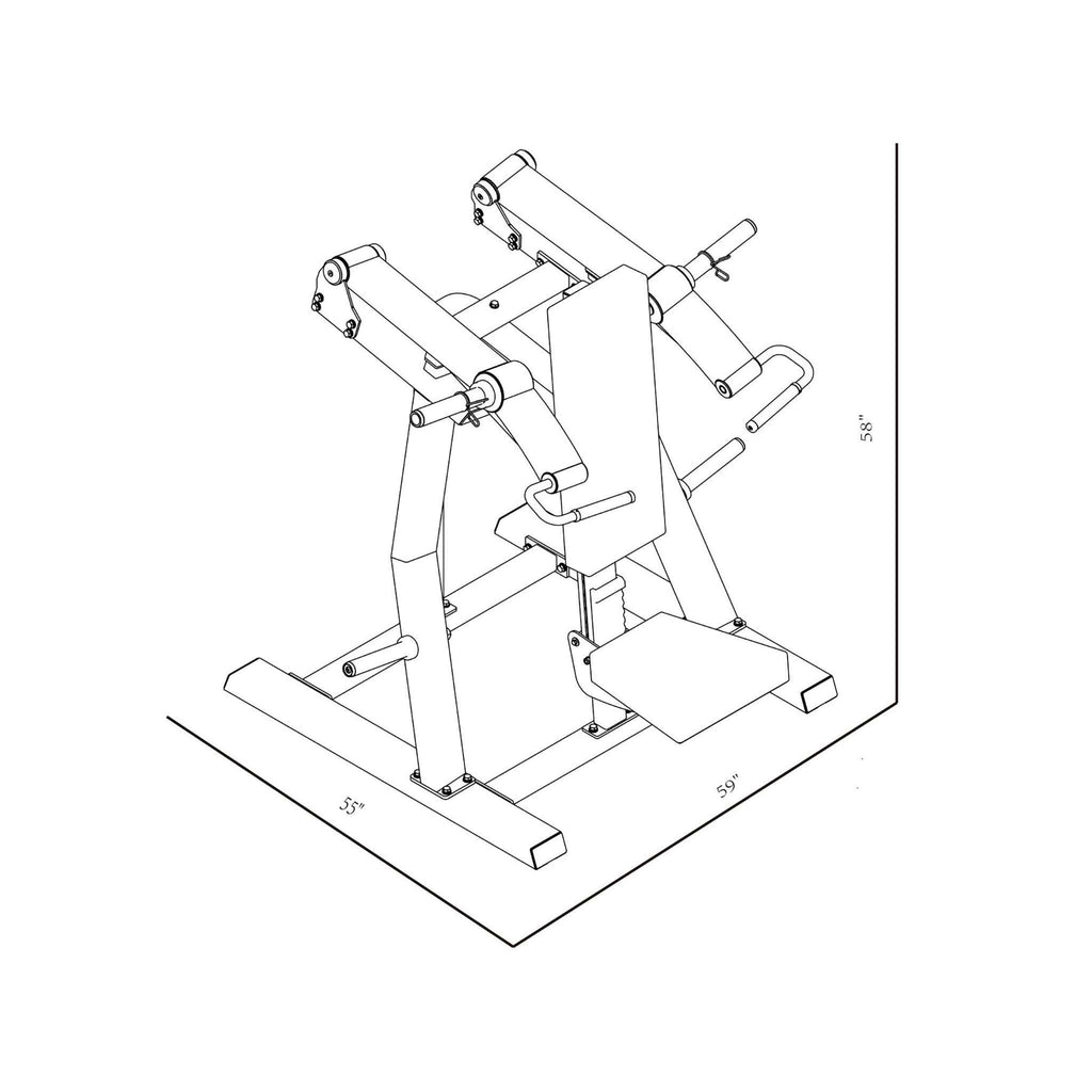 Bodykore Stacked Series Plate Loaded Shoulder Press GR803