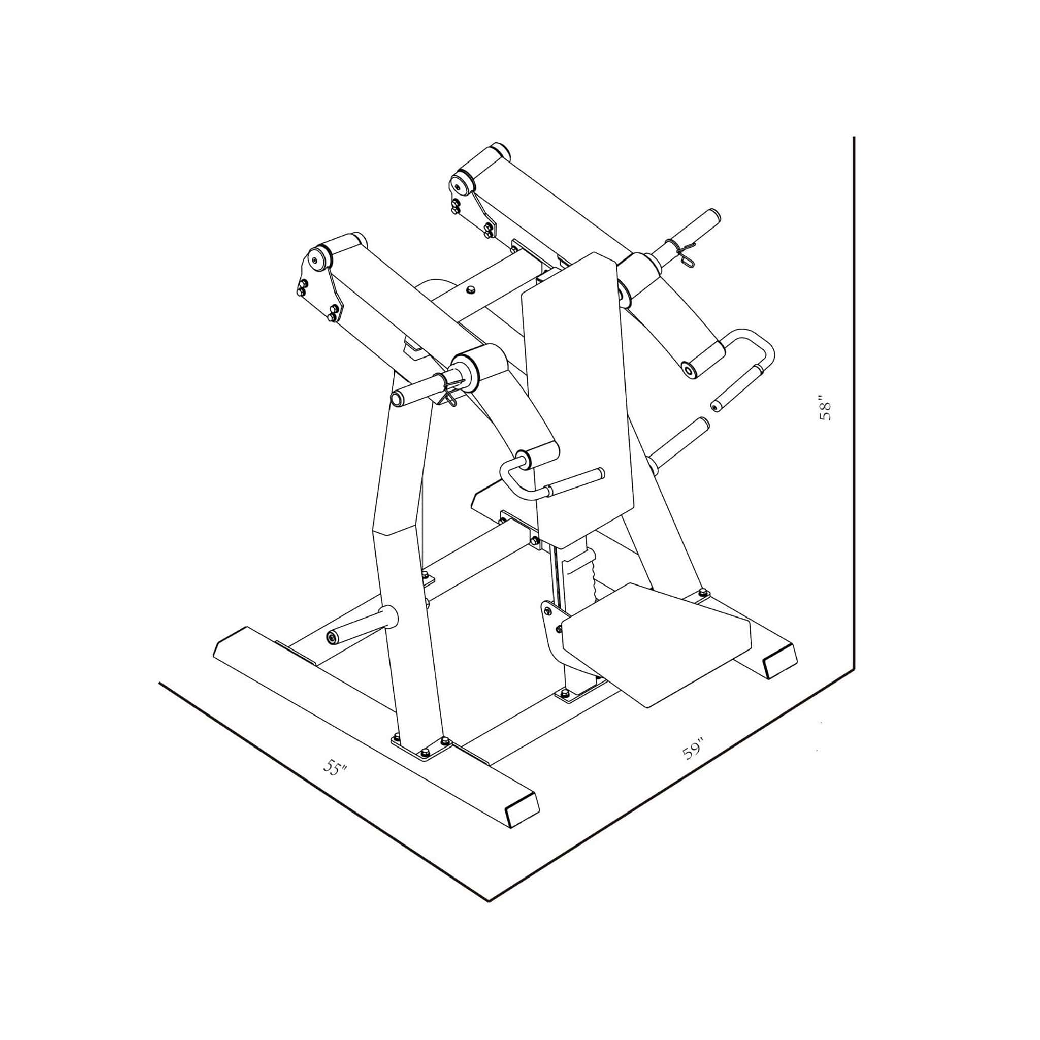 Bodykore Stacked Series Plate Loaded Shoulder Press GR803
