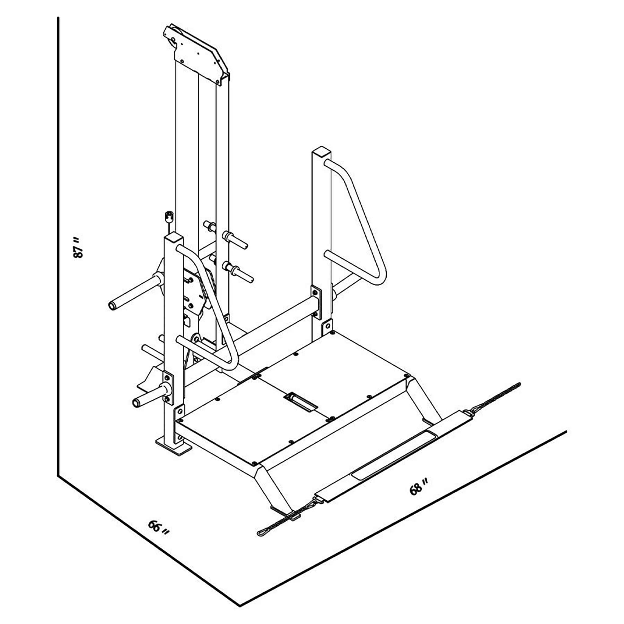 BodyKore Belt Squat Machine FL1834