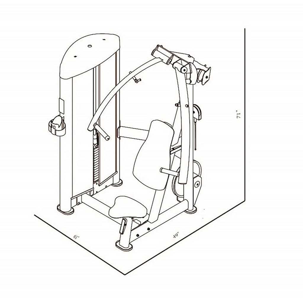 BodyKore Dual Axis Chest Press GR621