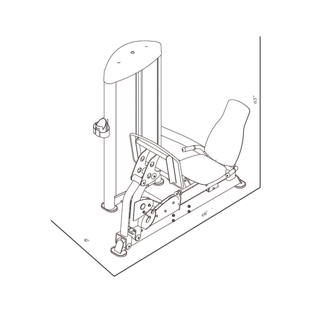 Bodykore Seated Leg & Calf Press GR631
