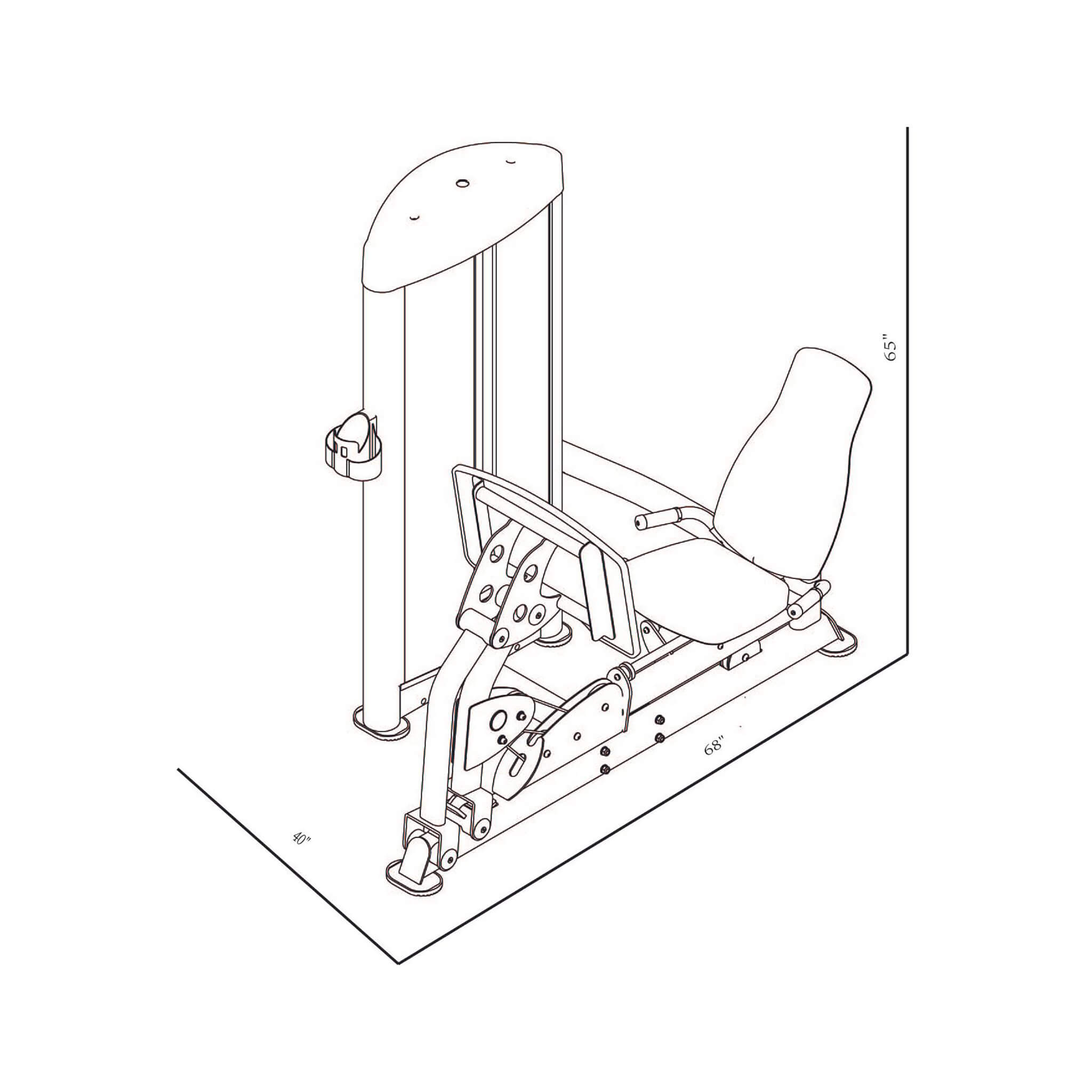 Bodykore Seated Leg & Calf Press GR631