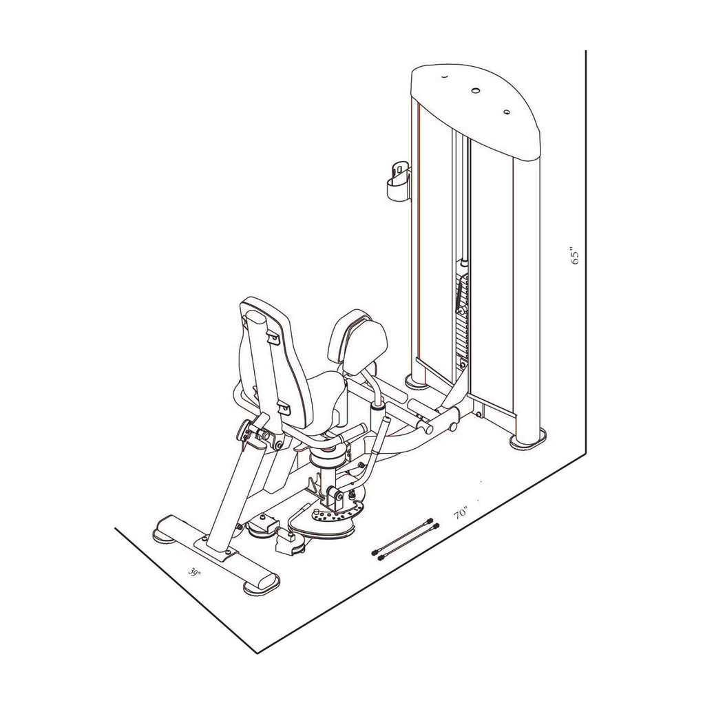 Bodykore Isolation Series Hip Adductor/Abductor GR632