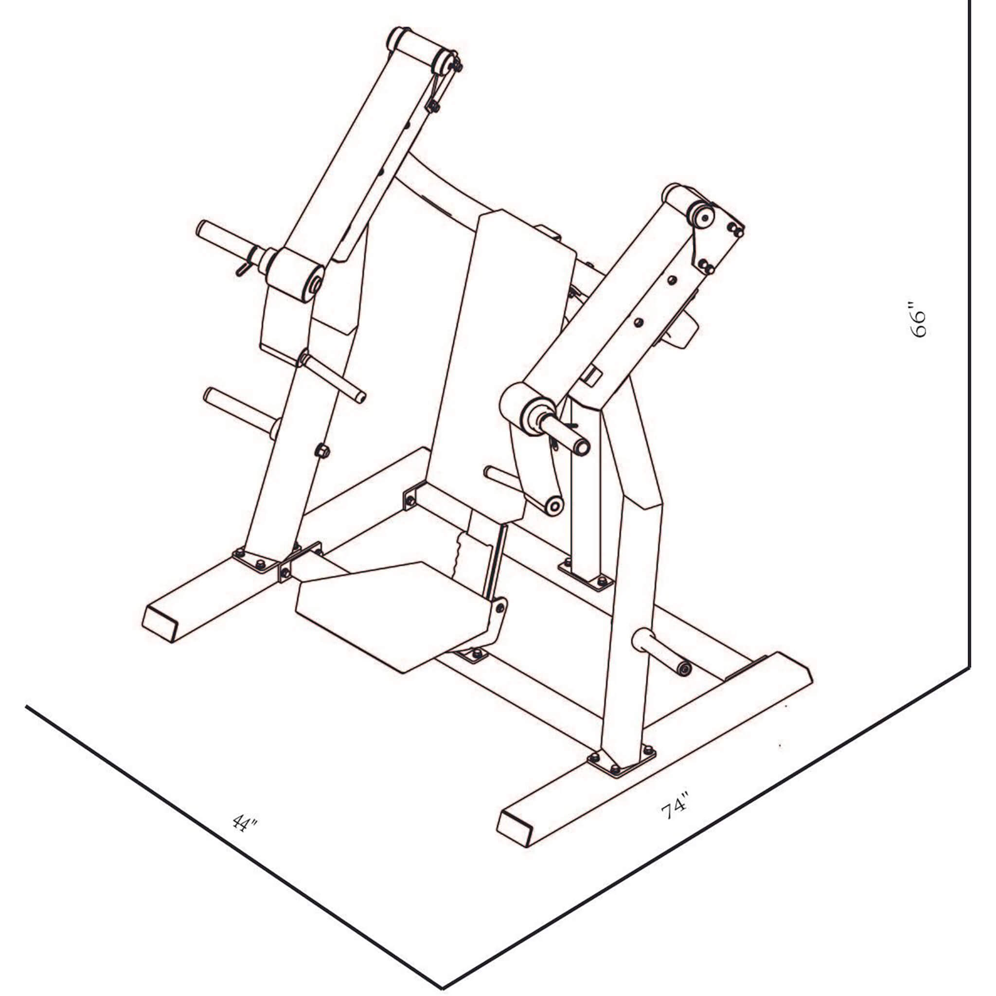 Bodykore Plate Loaded Incline Chest Press GR804