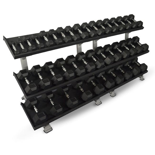 Inflight Fitness 108″ 3-Tier Dumbbell Rack with Dumbbells