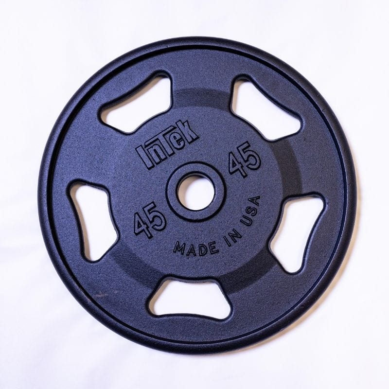 Intek Strength Kraft Series Cast Iron Olympic Plates