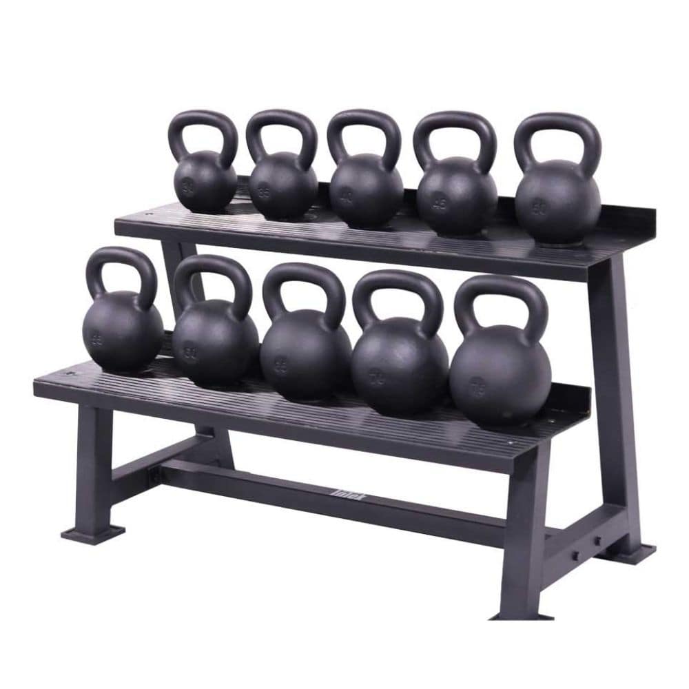 Intek Strength Tray Style Kettlebell/Dumbbell Rack