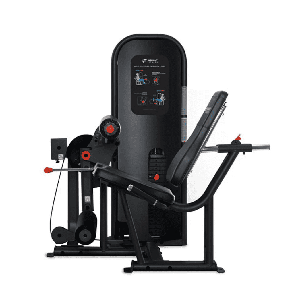 Inflight Fitness Seated Leg Extension and Curl Machine