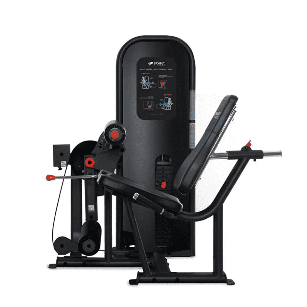 Inflight Fitness Seated Leg Extension and Curl Machine