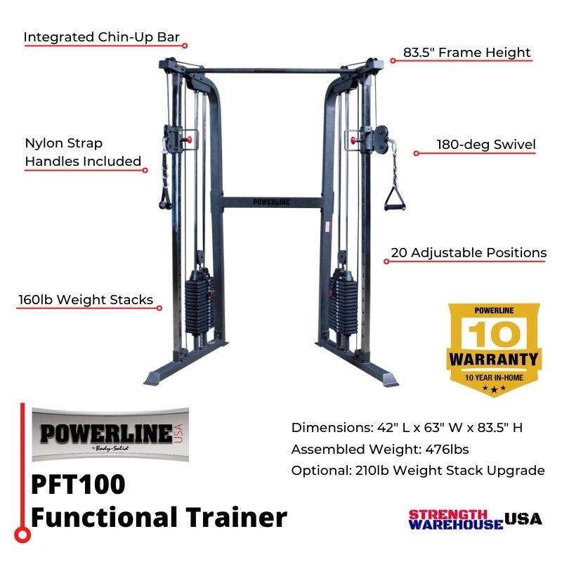 Body-Solid PFT100 Powerline Functional Trainer