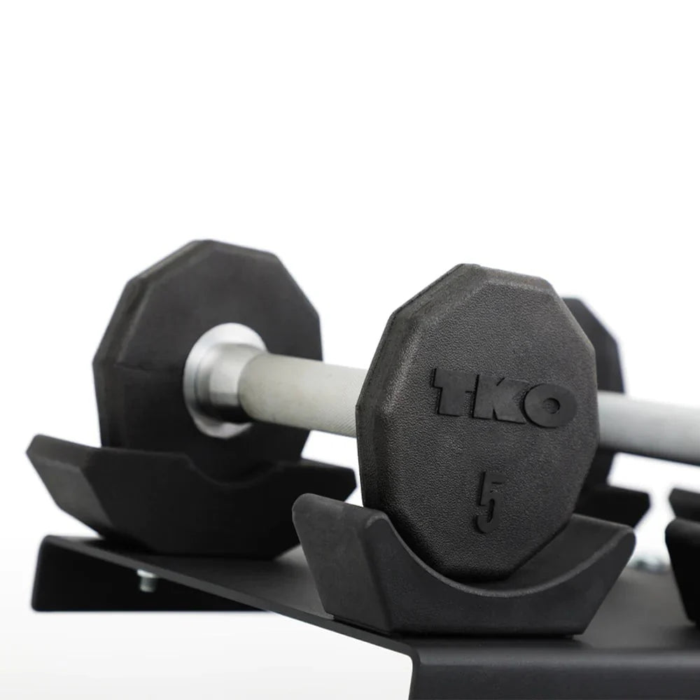 TKO 10 Pair Saddle Dumbbell Rack 7051