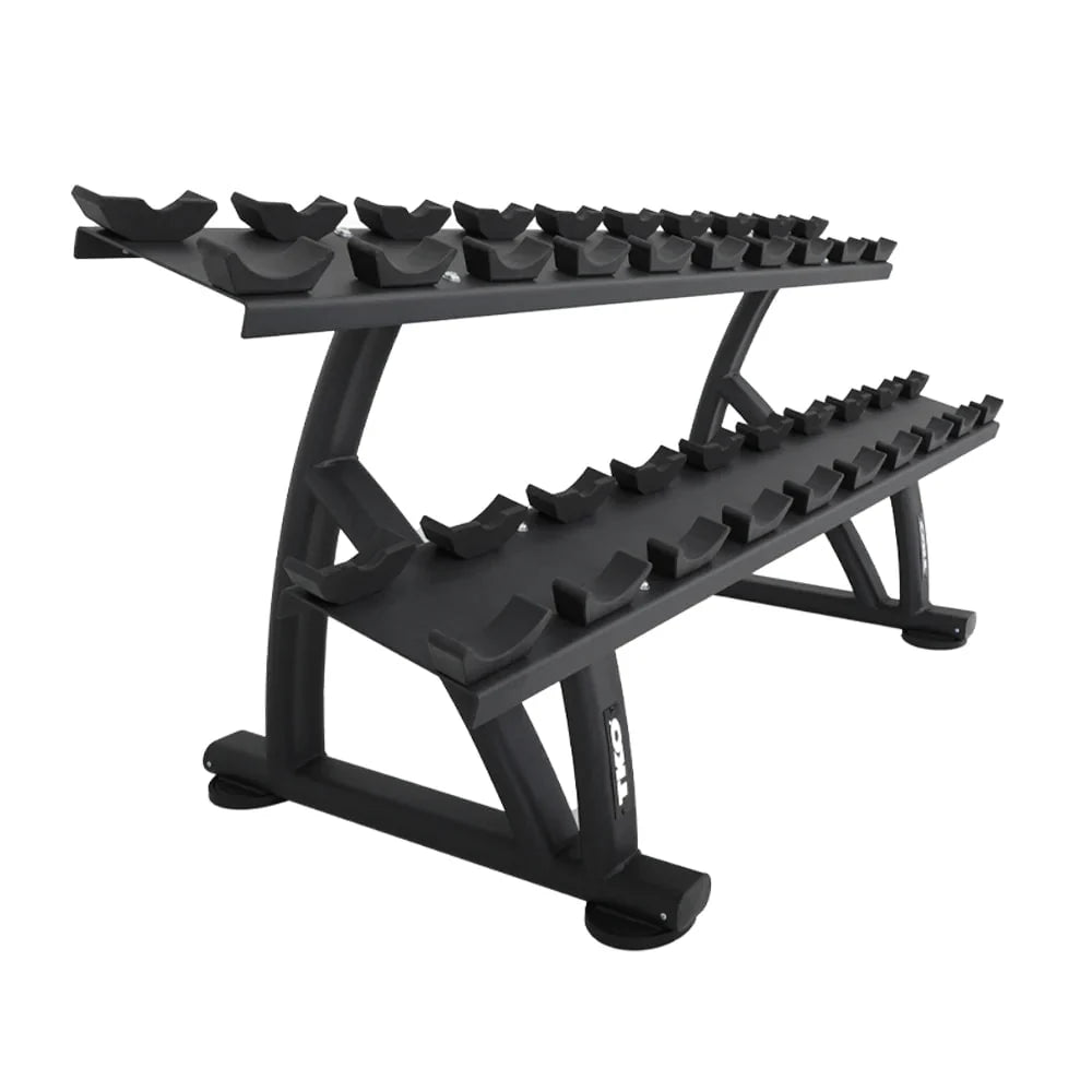TKO 10 Pair Saddle Dumbbell Rack 7051