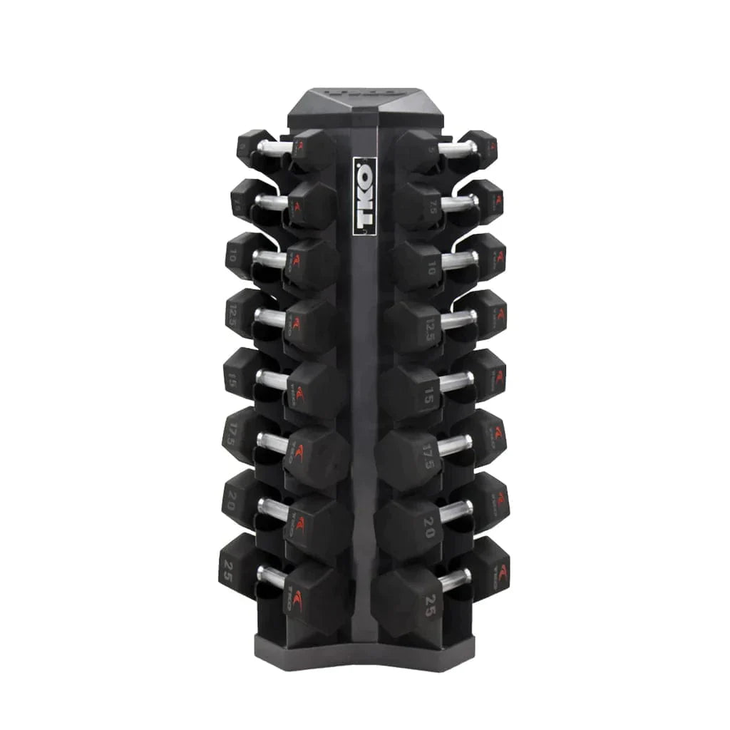 TKO 826VDR8-SM 8 Pair Vertical Dumbbell Rack For Hex Dumbbells