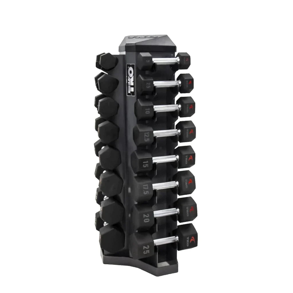 TKO 826VDR8-SM 8 Pair Vertical Dumbbell Rack For Hex Dumbbells