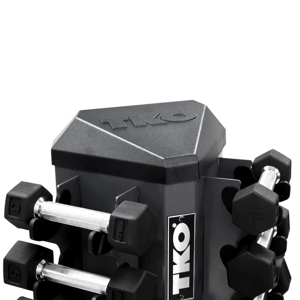 TKO 826VDR8-SM 8 Pair Vertical Dumbbell Rack For Hex Dumbbells